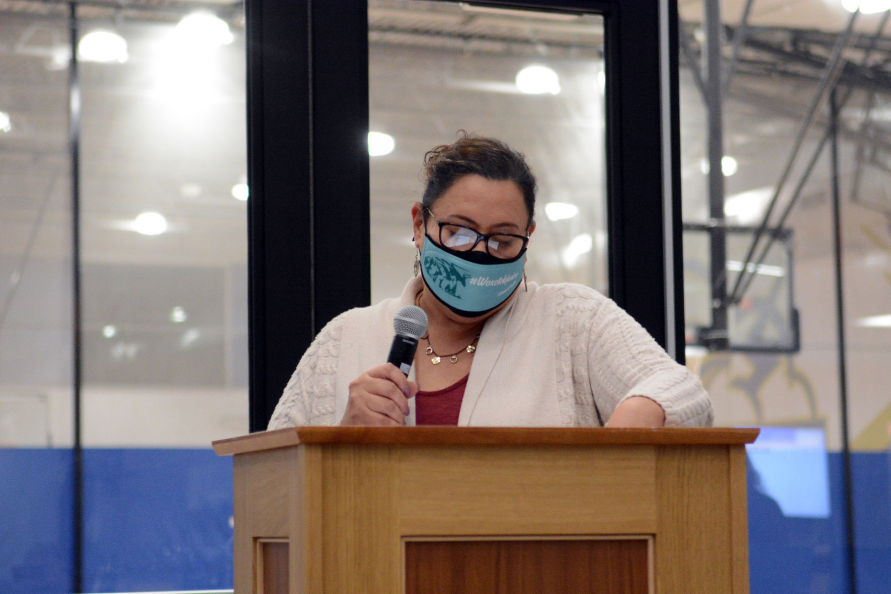 Public comment from Kristin White Eagle